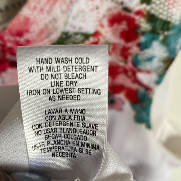 Sandra Darren Floral and Laced sheath midi dress, Size 10 - Picture 5 of 11